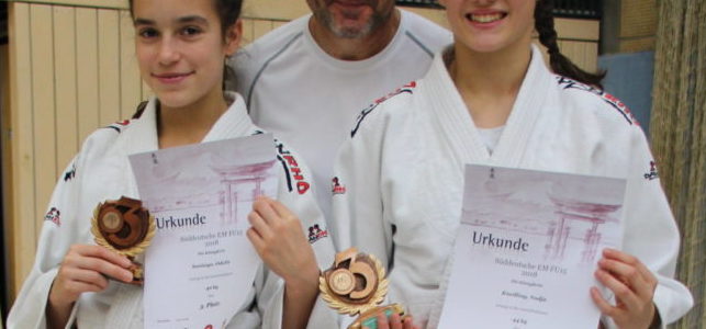 Judo-Nachwuchs auf Podest bei Süddeutscher Meisterschaft